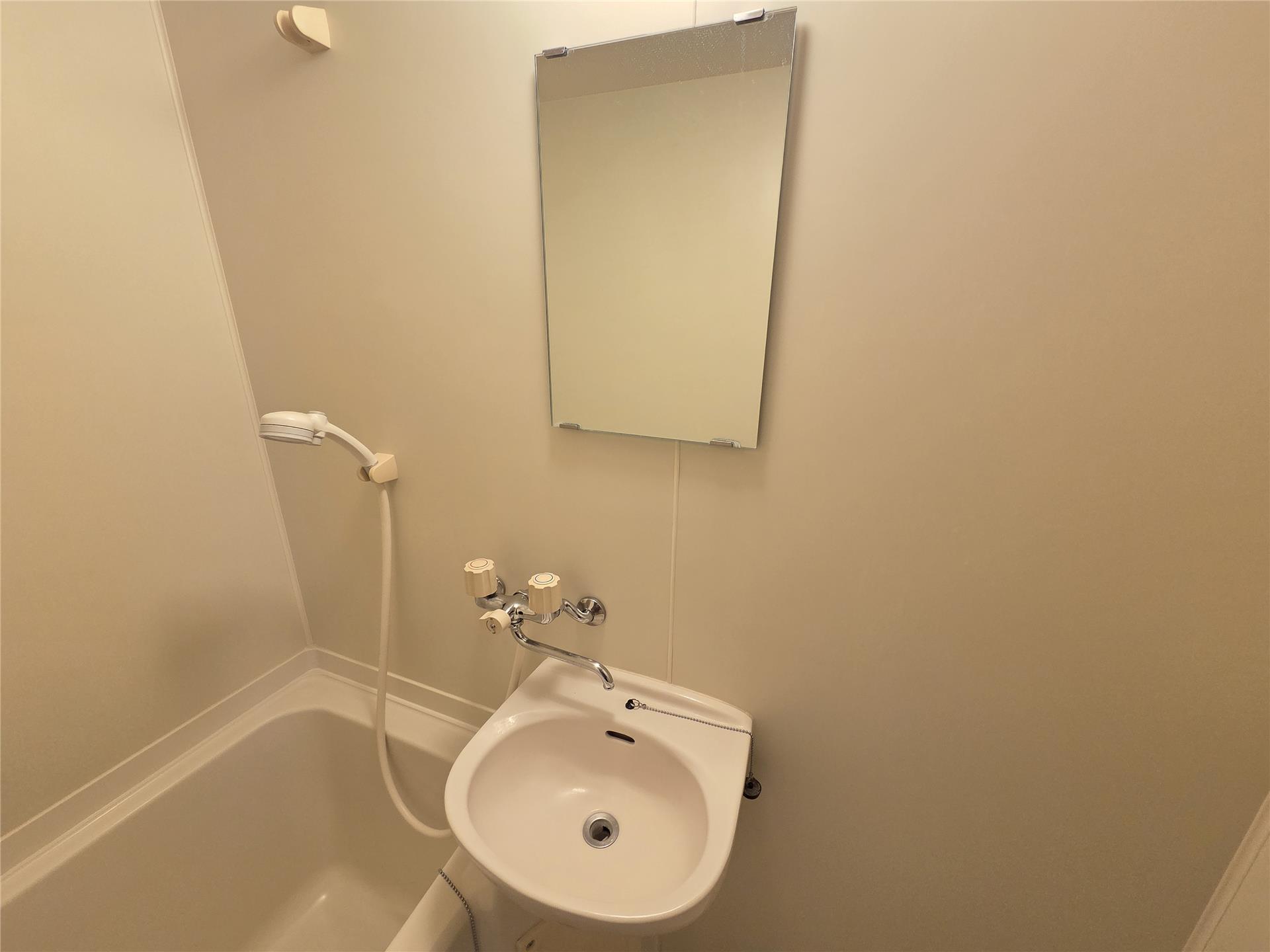 洗面設備　シャワーが使えるのでお手入れも簡単にできます♪