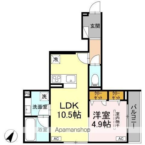 DーROOM・Mの間取り写真