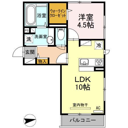 リヴェールコートの間取り写真