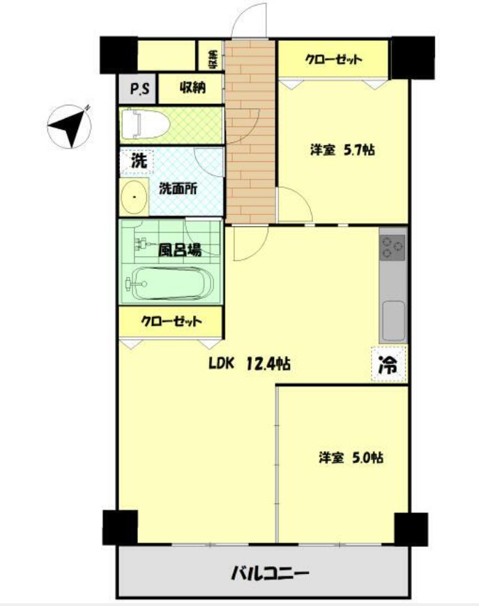 パルフェメゾン用賀の間取り