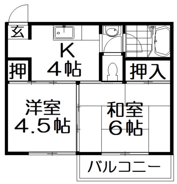 藤マンションの間取り