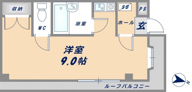 シャンスー源氏ケ丘の間取り