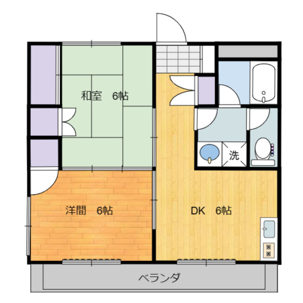 千田ハイツの間取り