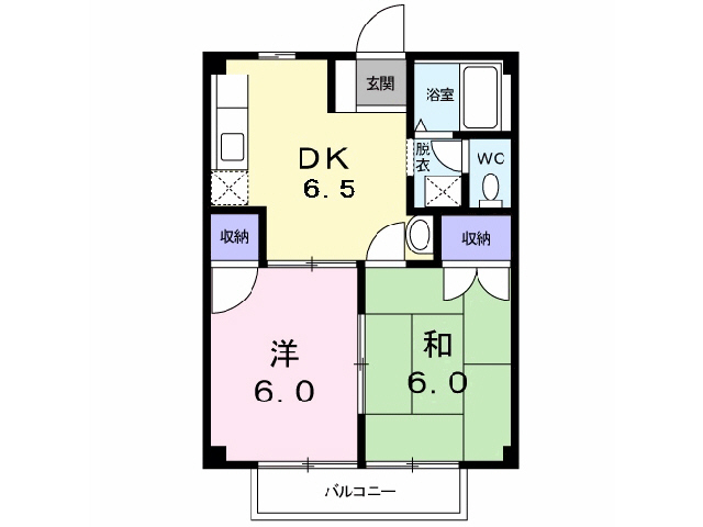 木更津市祇園のアパートの間取り