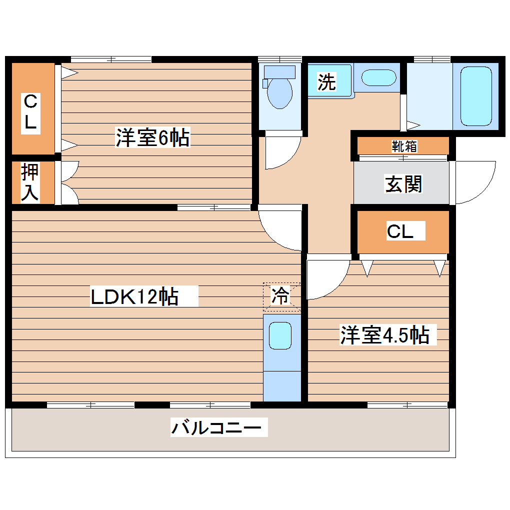 岩沼駅前KSビルの間取り