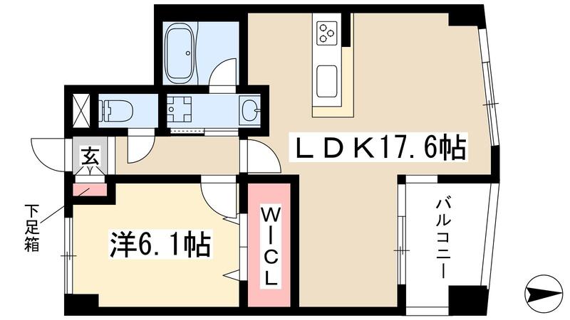 プロシード新瑞橋の間取り