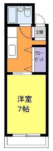 コーポさつきの間取り