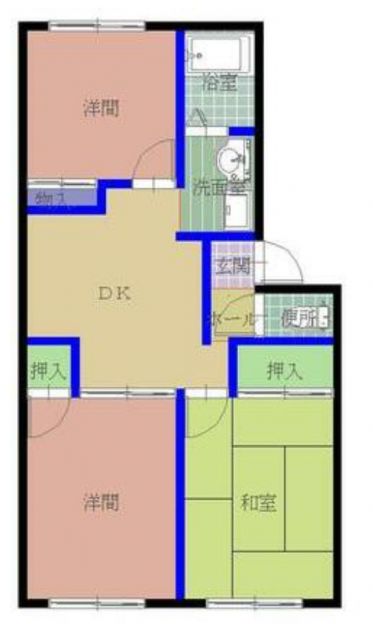 サンドリーヌの間取り