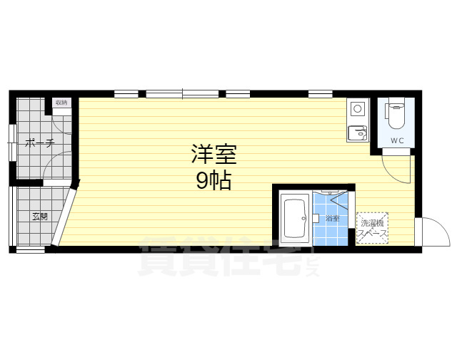 京都市山科区東野門口町のマンションの間取り