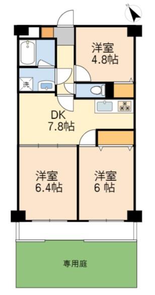 稲城市百村のマンションの間取り