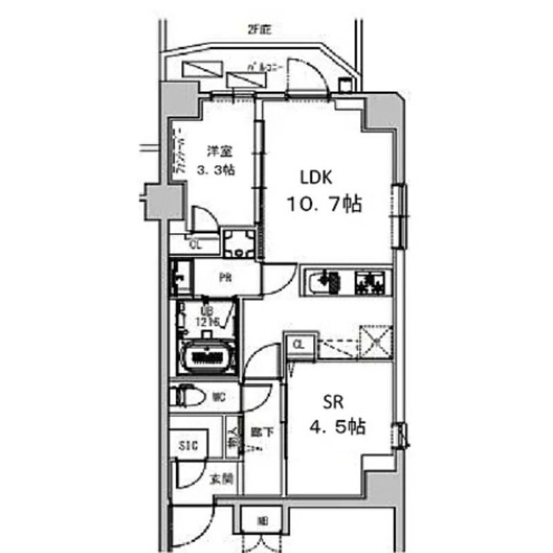 S-RESIDENCE瑞江の間取り