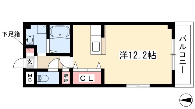 【アヴァンセ　ヒロの間取り】