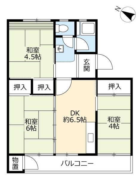 ＵＲ宝台の間取り