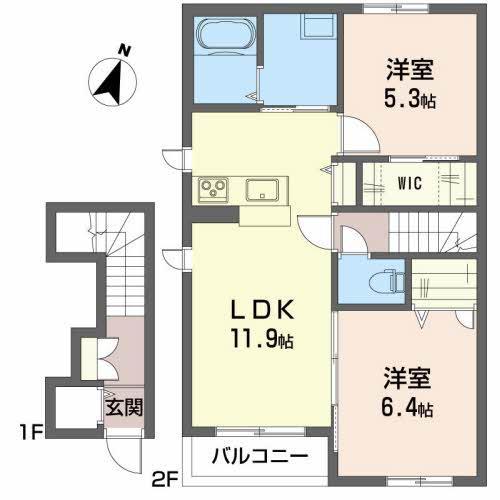 シャーメゾンラ・メールの間取り