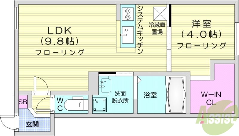 シティプレミア南郷13丁目の間取り