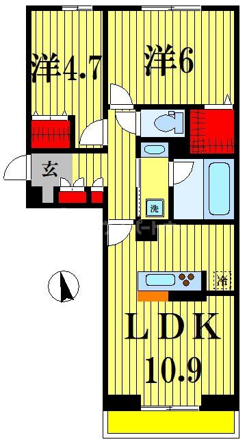 ボヌール殿内の間取り