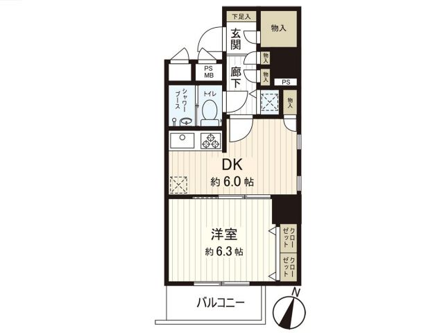 東急ドエル・アルス根津の間取り