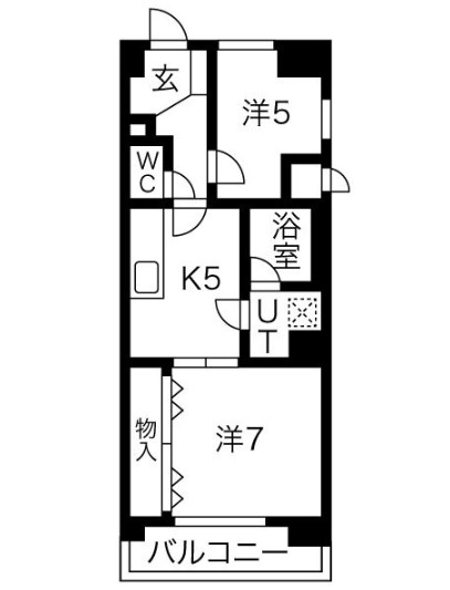 名古屋市中区正木のマンションの間取り