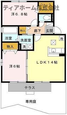 ヒールクリークMイーストの間取り