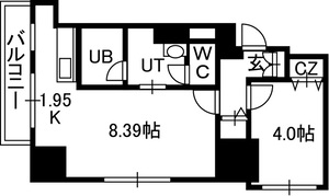 【ＰＲＩＭＥ　ＵＲＢＡＮ大通東の間取り】