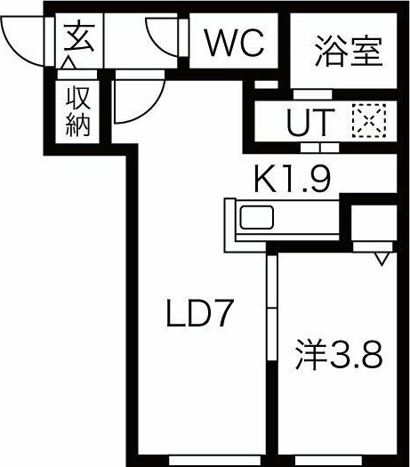 ONE STAGE二十四軒（専属専任物件）の間取り