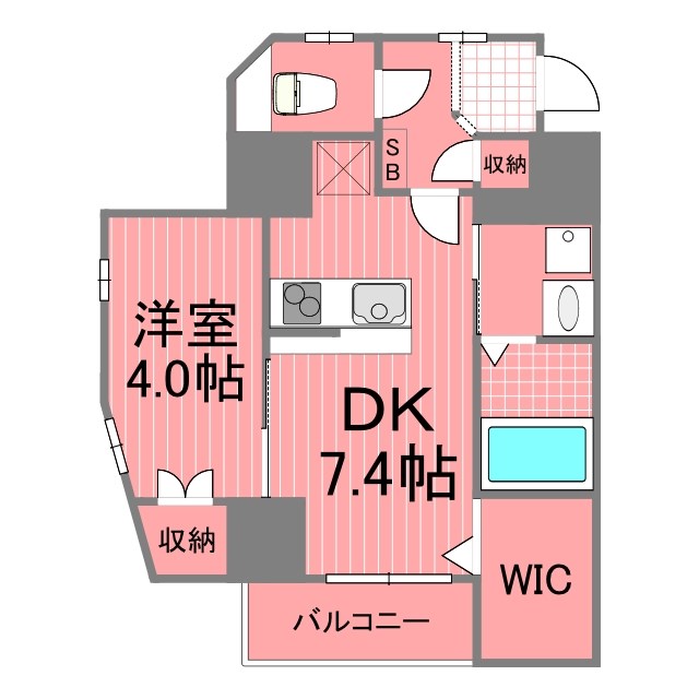 パウロニアバレーテイク8東神奈川の間取り