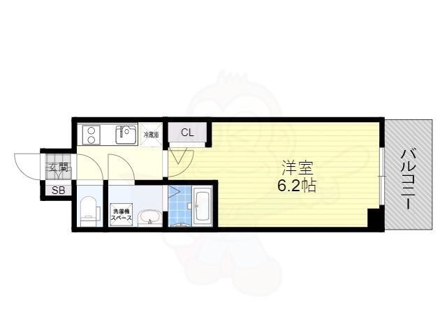 神戸市兵庫区西上橘通のマンションの間取り