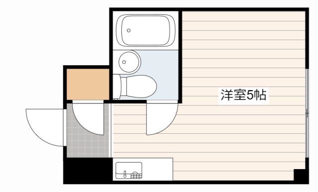 広島市中区広瀬北町のマンションの間取り