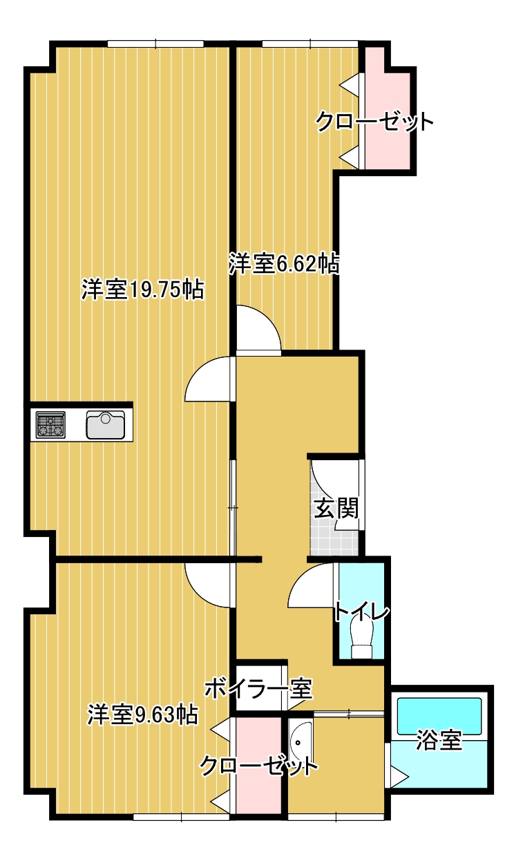 ヒルズ長岡の間取り