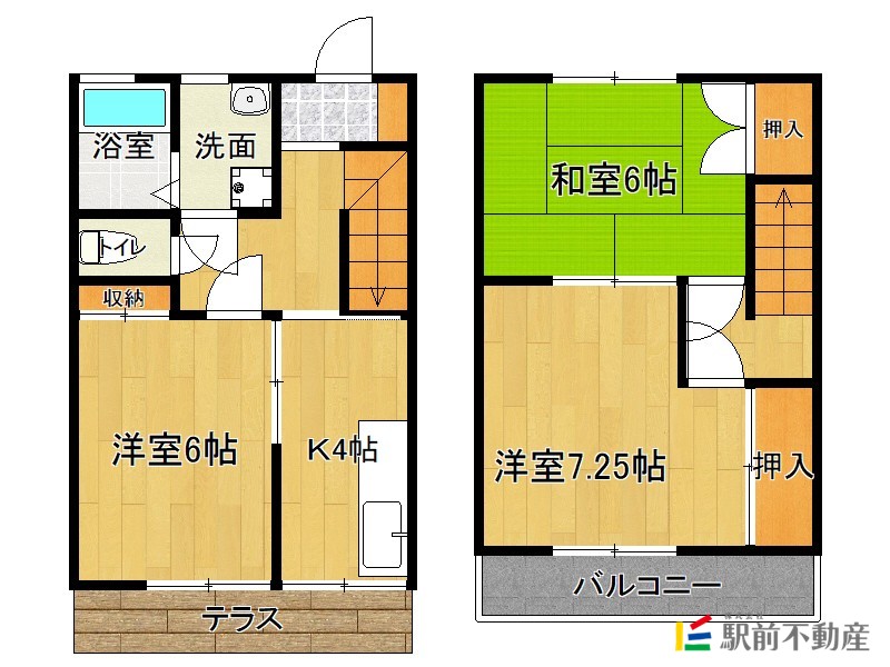 エムハイツＡ棟の間取り