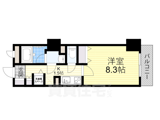 堺市堺区北花田口町のマンションの間取り