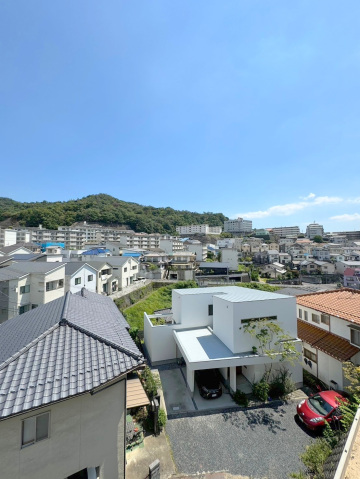 【広島市東区牛田新町のアパートの眺望】