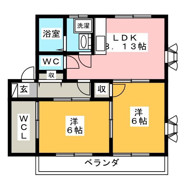 ラ・フェーリアIIの間取り