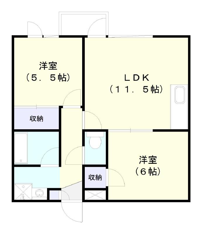 ヒルトップ西岡の間取り