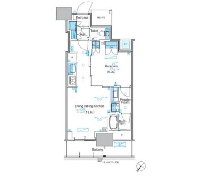 江東区豊洲のマンションの間取り