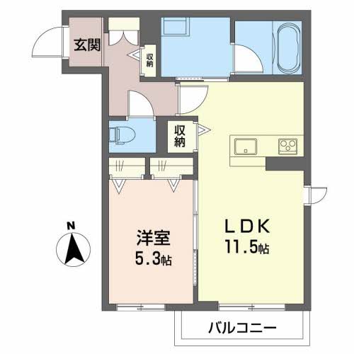 シャーメゾン　南田辺の間取り