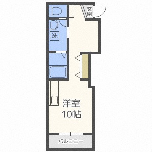 ＳＴＡＮＤ　ＢＥＡＵＴ’Ｅ　北星（スタンドボーテ　ホクセイ）の間取り