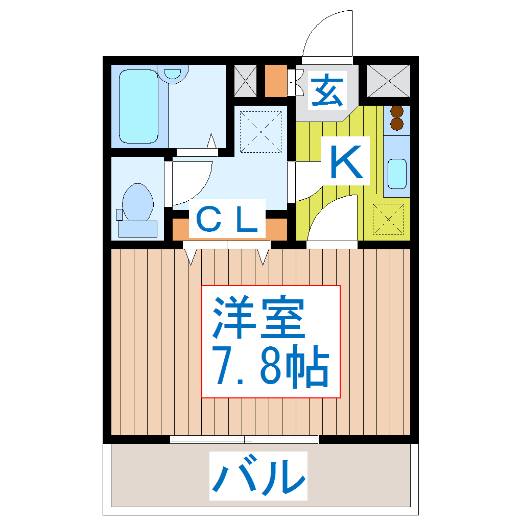 米ヶ袋ベルサンテの間取り