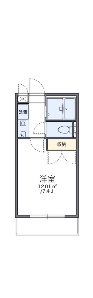 西宮市山口町上山口のマンションの間取り