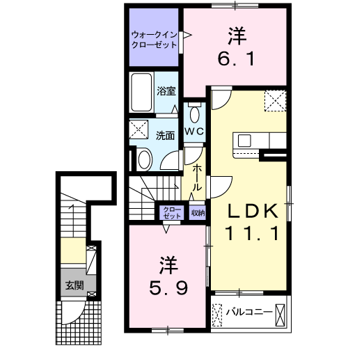 ベニバラード・際波の間取り