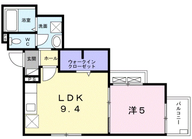 エリタージュ生田の間取り