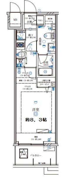 ディアレイシャス上野浅草の間取り