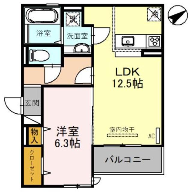 Ｋｓヴィラ放出の間取り