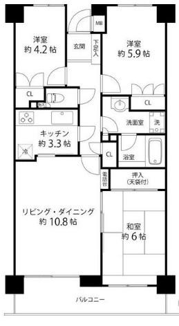 クエスト山手台の間取り