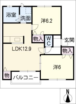 フォレスト　Ｗ棟の間取り