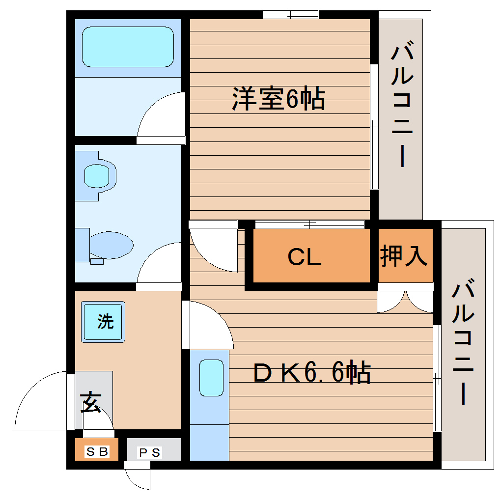 コーディアルハウス一本杉町の間取り