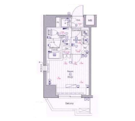 大田区大森本町のマンションの間取り