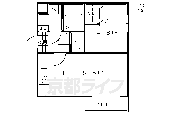 クレアーレ富小路の間取り