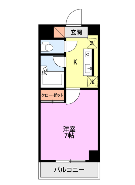 ワンノール堀之内の間取り