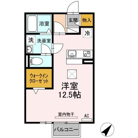 清須市西枇杷島町橋詰のアパートの間取り